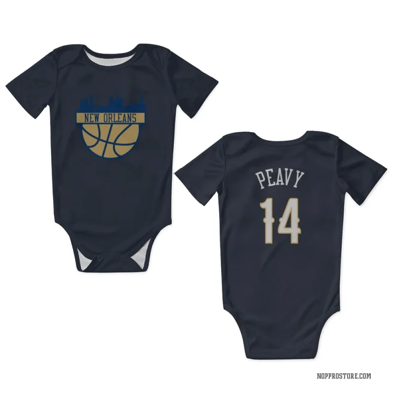 Micah Peavy  Navy New Orleans Pelicans  Newborn & Infant Bodysuit