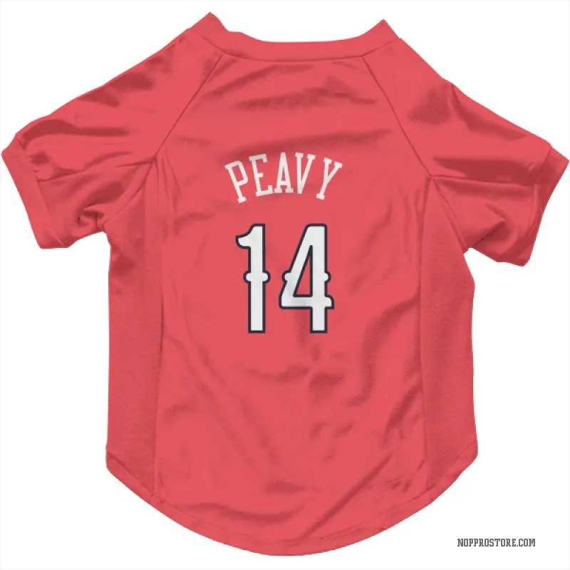 Micah Peavy  Red New Orleans Pelicans  Cat & Dog Pet Jersey