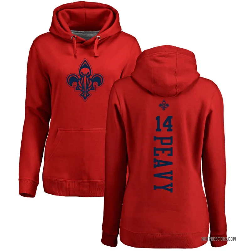 Micah Peavy Women's Red New Orleans Pelicans Branded One Color Backer Pullover Hoodie