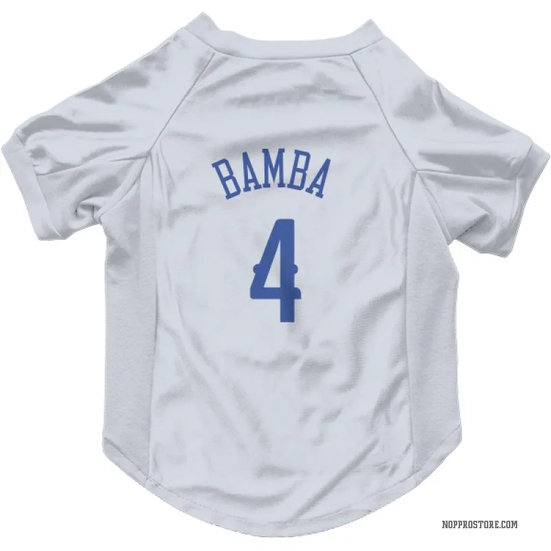 Mo Bamba  Blue New Orleans Pelicans   White  Cat & Dog Pet Jersey