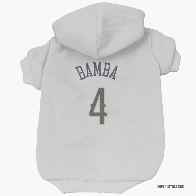 Mo Bamba  White New Orleans Pelicans  Cat & Dog Pet Hoodie