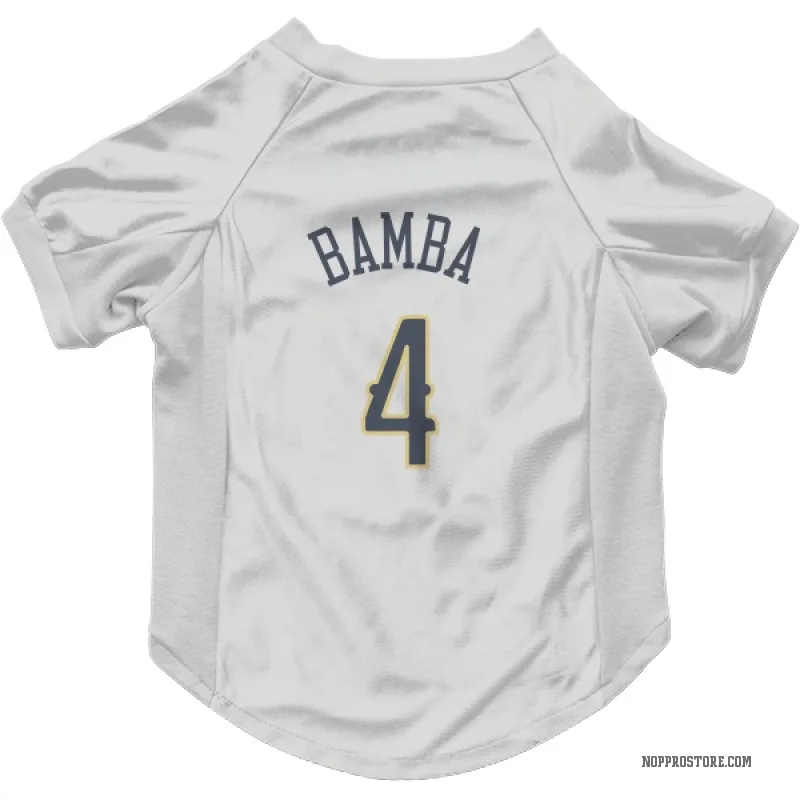 Mo Bamba  White New Orleans Pelicans  Cat & Dog Pet Jersey