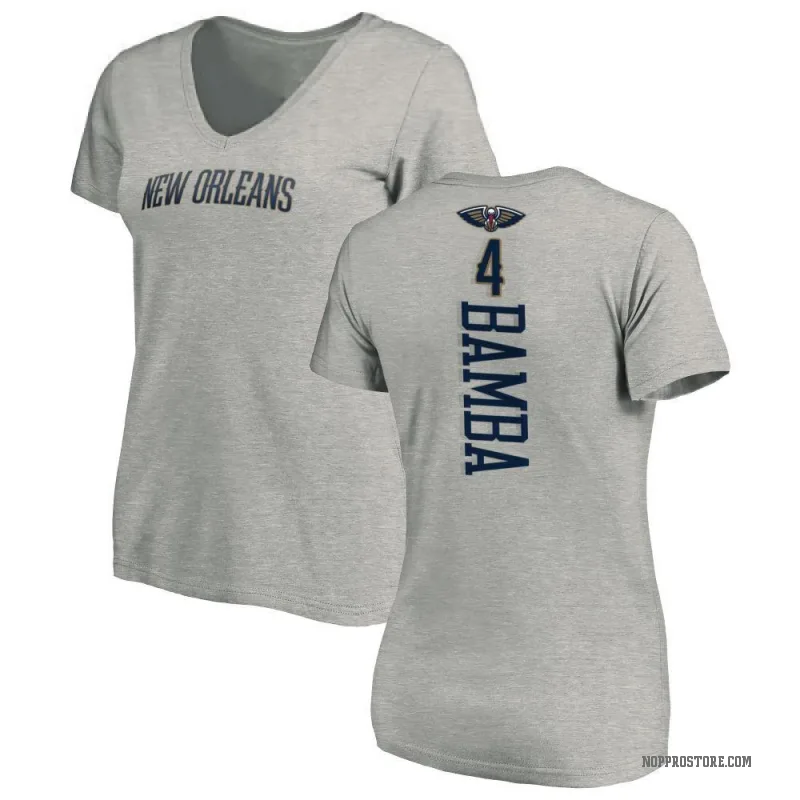 Mo Bamba Women's New Orleans Pelicans Ash Backer T-Shirt