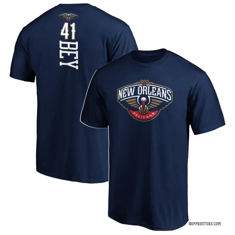 Saddiq Bey Men's Navy New Orleans Pelicans Backer T-Shirt
