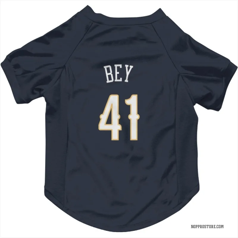 Saddiq Bey  Navy New Orleans Pelicans  Cat & Dog Pet Jersey