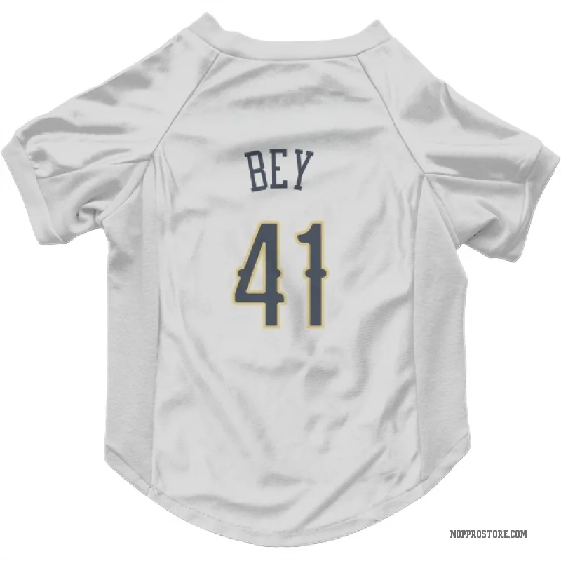Saddiq Bey  White New Orleans Pelicans  Cat & Dog Pet Jersey