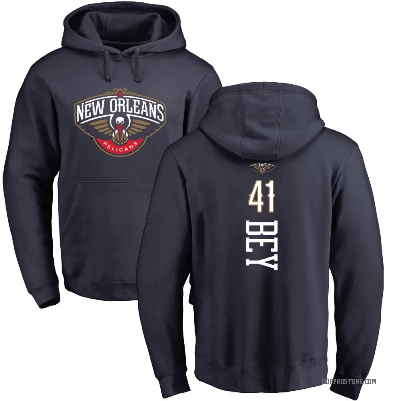 Saddiq Bey Youth Navy New Orleans Pelicans Branded Backer Pullover Hoodie