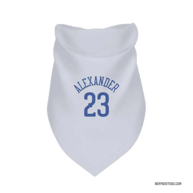 Trey Alexander  Blue New Orleans Pelicans   White  Cat & Dog Pet Bandana