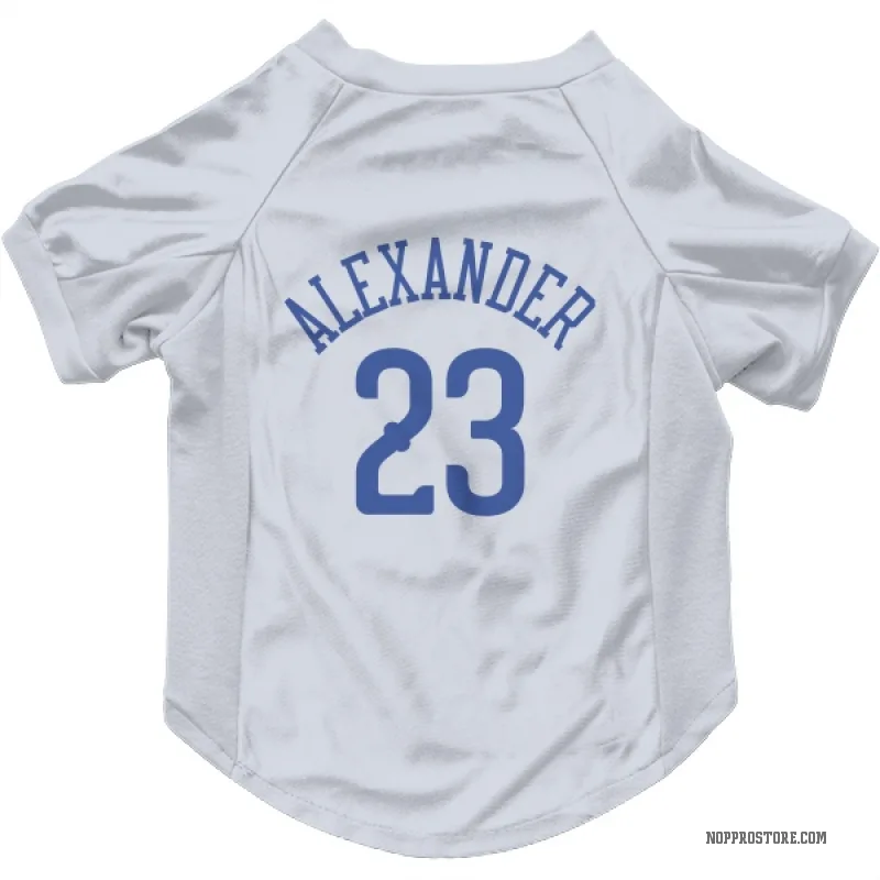 Trey Alexander  Blue New Orleans Pelicans   White  Cat & Dog Pet Jersey