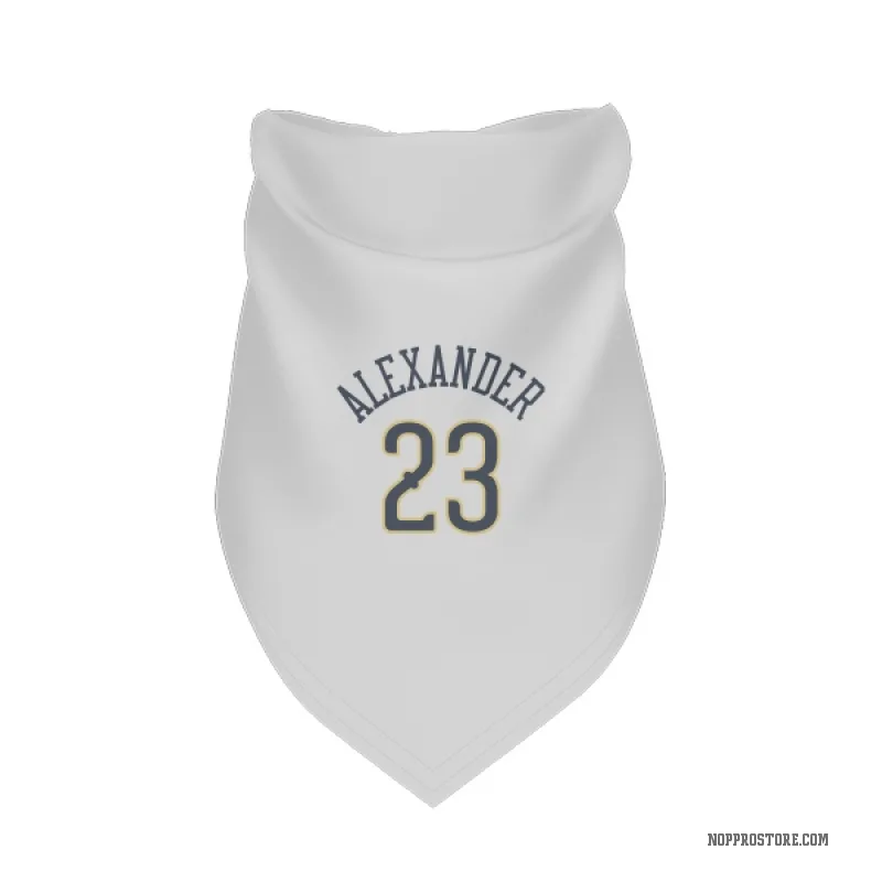 Trey Alexander  White New Orleans Pelicans  Cat & Dog Pet Bandana