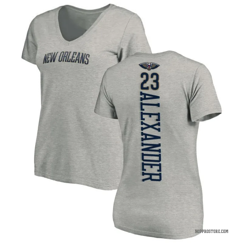 Trey Alexander Women's New Orleans Pelicans Ash Backer T-Shirt