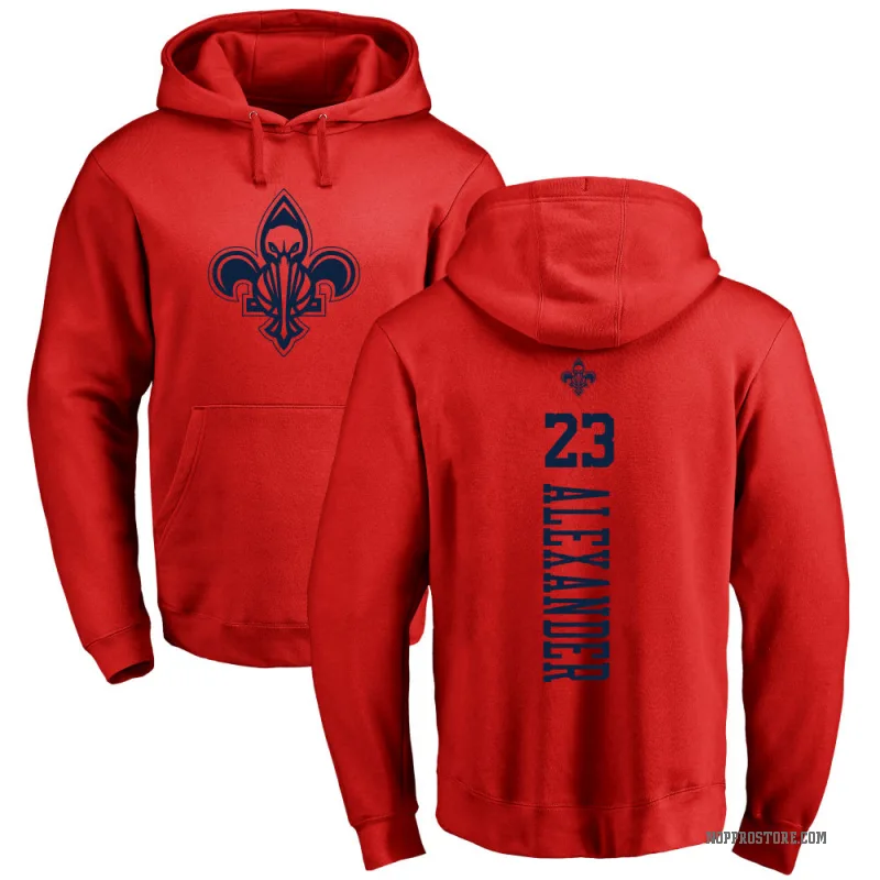 Trey Alexander Youth Red New Orleans Pelicans Branded One Color Backer Pullover Hoodie