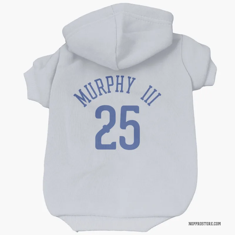 Trey Murphy III  Blue New Orleans Pelicans   White  Cat & Dog Pet Hoodie