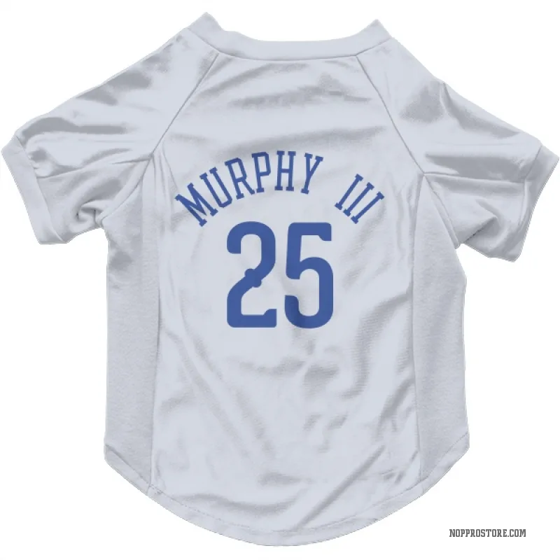 Trey Murphy III  Blue New Orleans Pelicans   White  Cat & Dog Pet Jersey