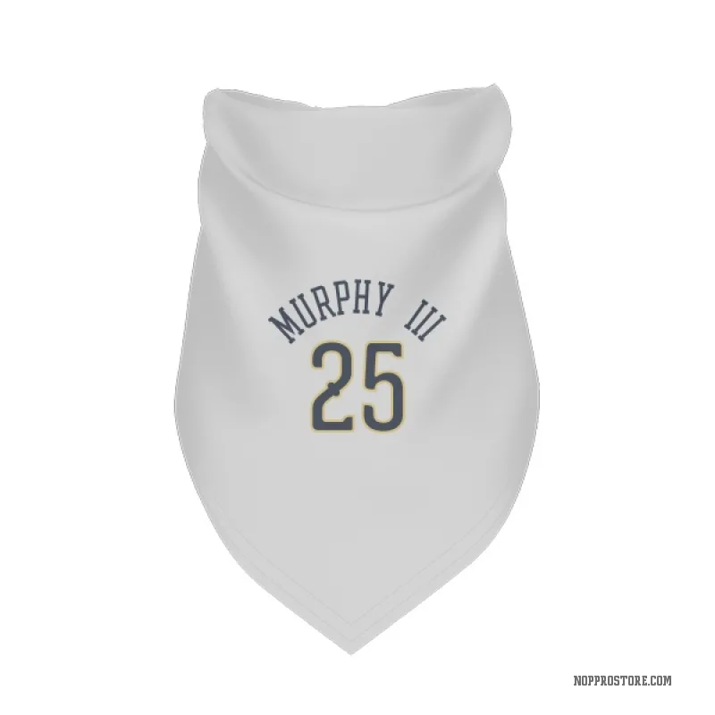 Trey Murphy III  White New Orleans Pelicans  Cat & Dog Pet Bandana
