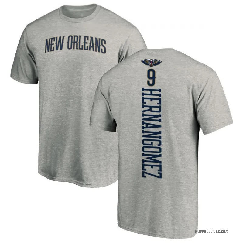 Willy Hernangomez Men's New Orleans Pelicans Ash Backer T-Shirt
