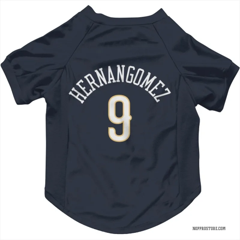 Willy Hernangomez  Navy New Orleans Pelicans  Cat & Dog Pet Jersey