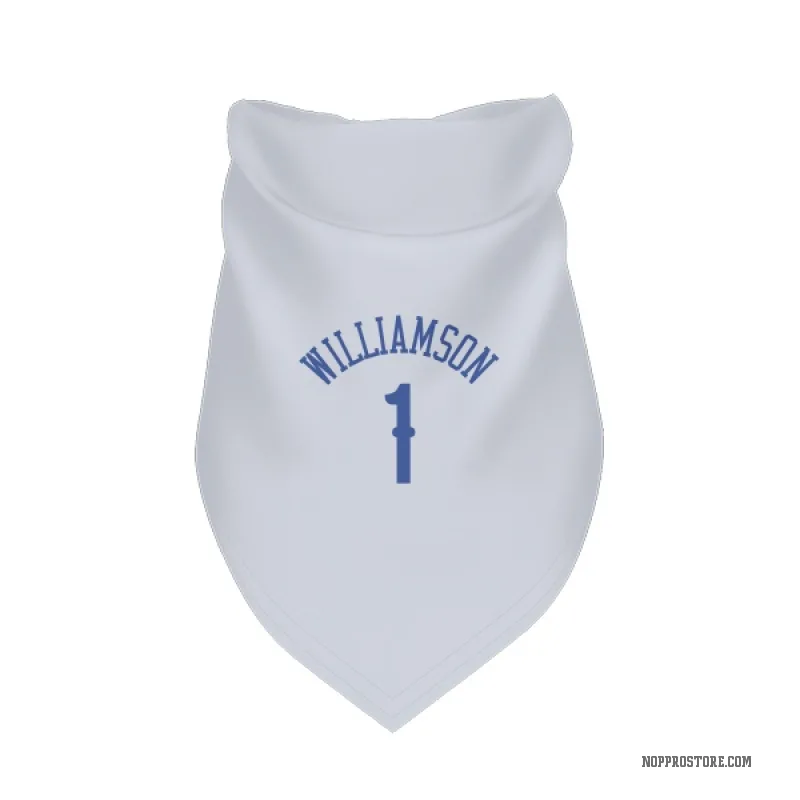 Zion Williamson  Blue New Orleans Pelicans   White  Cat & Dog Pet Bandana