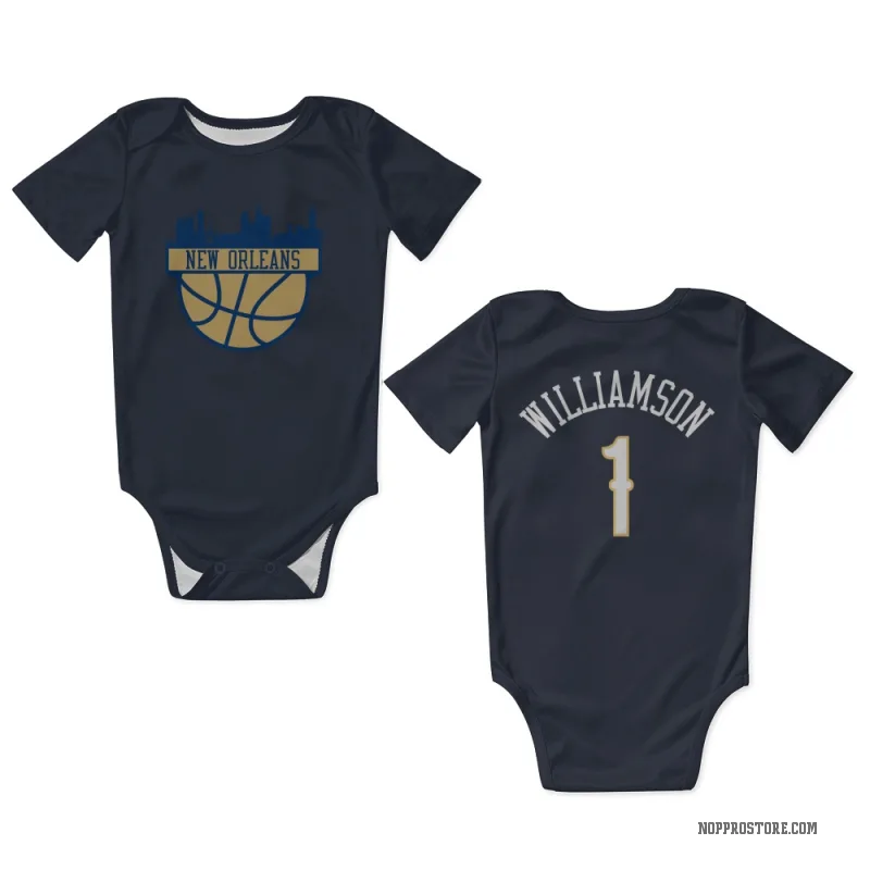 Zion Williamson  Navy New Orleans Pelicans  Newborn & Infant Bodysuit